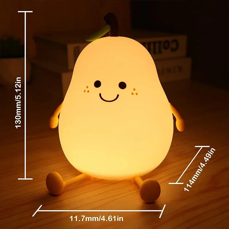 Squishy Pear Night Light