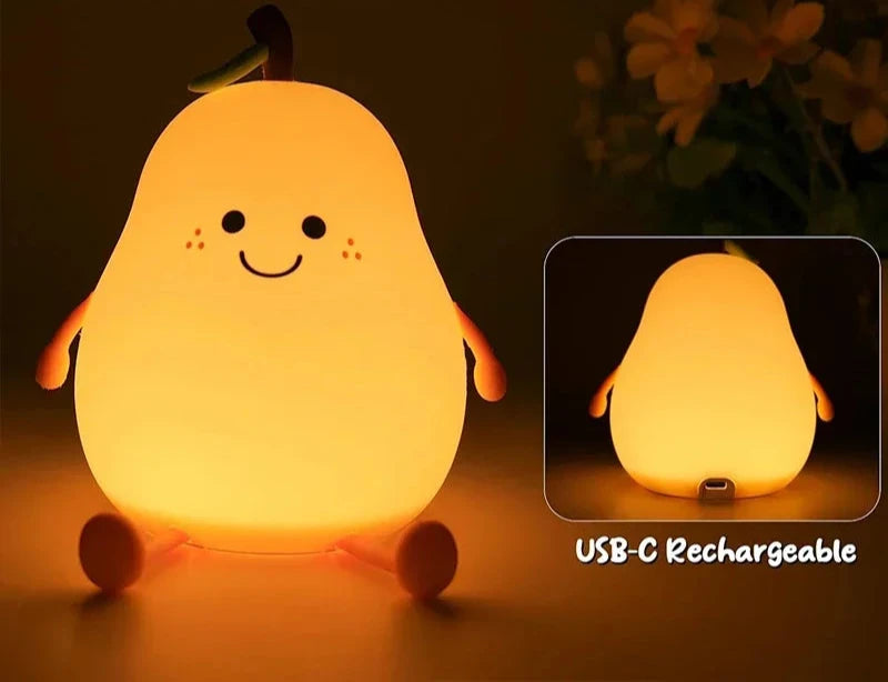 Squishy Pear Night Light